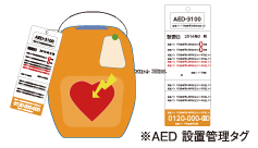 AED設置管理タグ